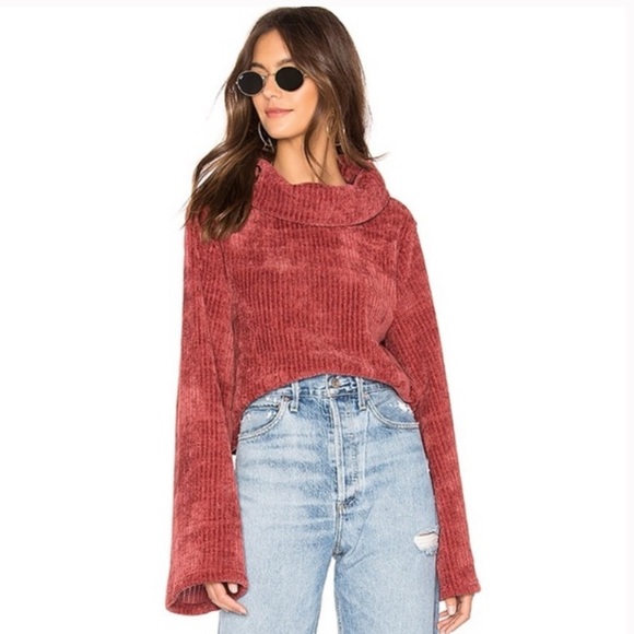 MINKPINK Whole Hearted Cropped Sweater Masala S - Picture 1 of 4